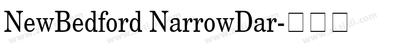 NewBedford NarrowDar字体转换